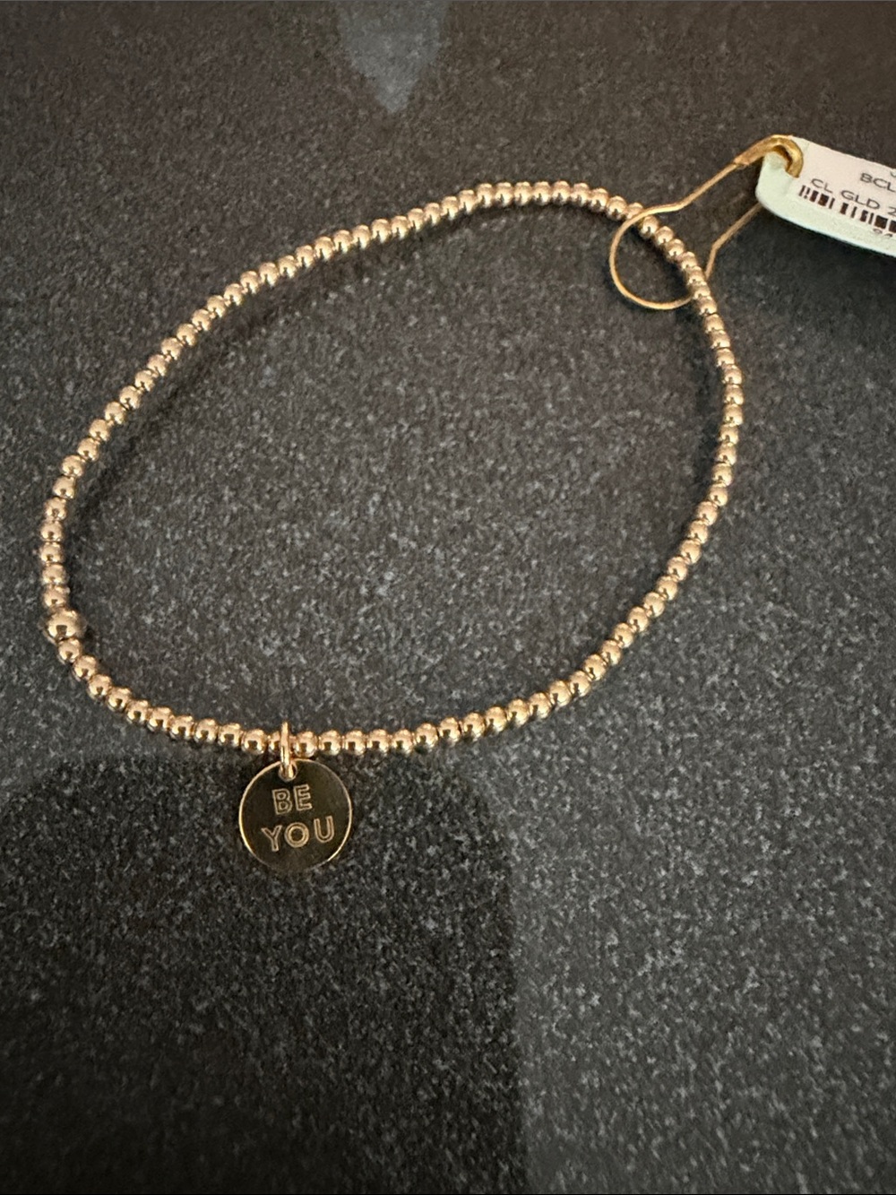 Enewton classic gold 2mm Beaded 'Be You' smd Bracelet NWT - Picture 2 of 2